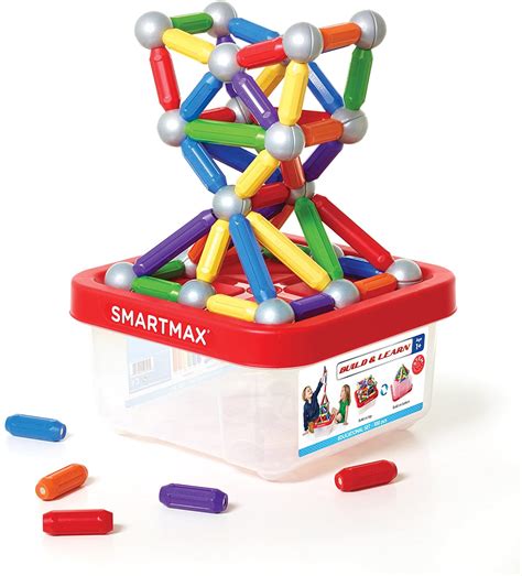 Build And Learn 100 Piece Magnetic Construction Set Smartmax Wordunited