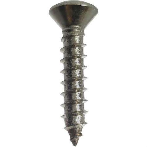 X Oval Head Sheet Metal Screws Full Thread Quantity By