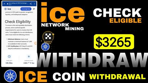 Ice Mining App Withdrawal Ice Network Mining Withdrawal Check