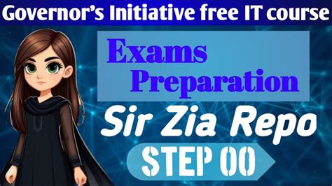 Exams Preparation Quarter 1 Sir Zia Repo Practice Step00 Governor S