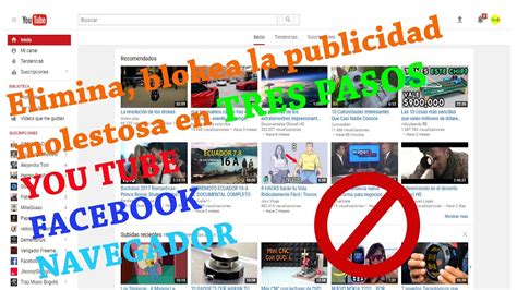 Como Eliminar La Publicidad De Youtube Facebook Chrome Firefox