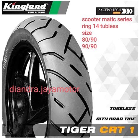 Jual Ban Tubles Kingland Tiger Crt Ring Series Scooter Matic