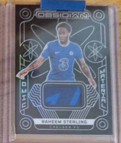 Panini Obsidian Soccer Patch Relic Jersey Raheem Sterling Chelsea