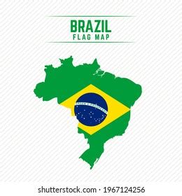 Flag Map Brazil Brazil Flag Map Stock Vector (Royalty Free) 1967124256 ...