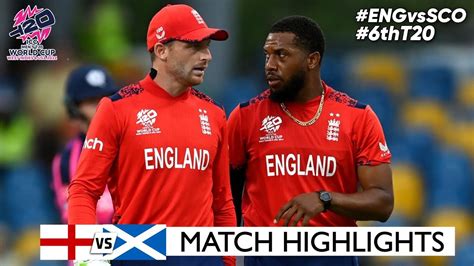 England Vs Scotland 6th T20 World Cup Match Highlights ICC World Cup