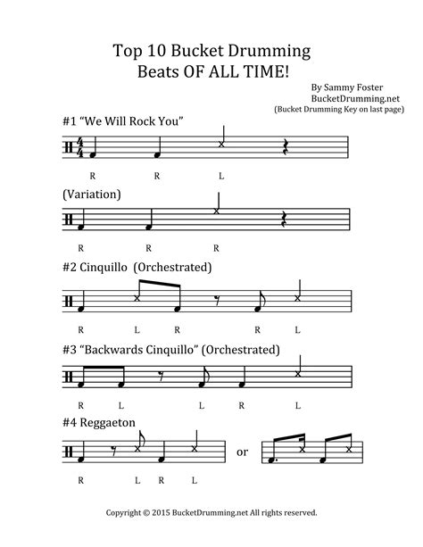 Top 10 bucket drumming beats! | PDF