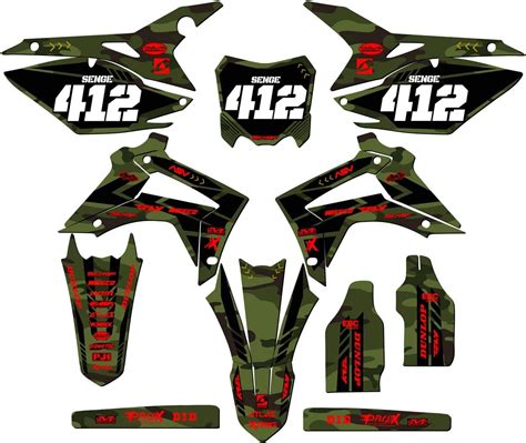 Amazon 2014 2017 CRF 250 R Apache Green Senge Graphics Complete