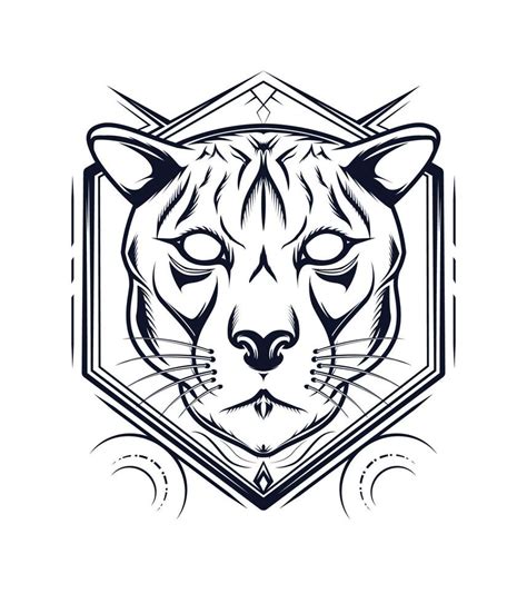 Puma vector logo in black and white color 20382114 Vector Art at Vecteezy