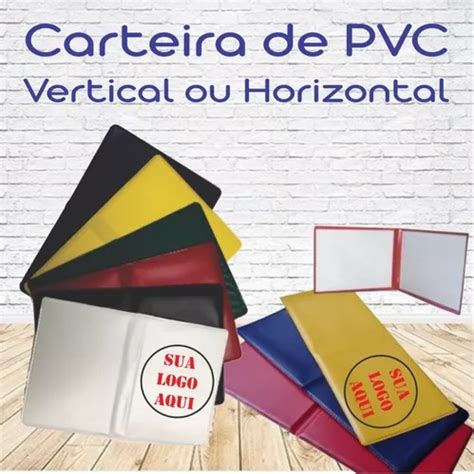 100 Carteira Despachante Em Pvc Personalizada 3 Cores Frete grátis