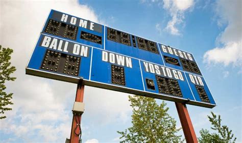 Football Scoreboards Types Design Features Sports Venue Calculator