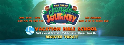 The Great Jungle Journey Vbs 2024 Collin Creek Church Plano 24 June