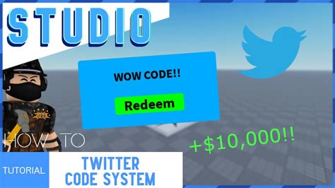 Roblox Studio How To Make A Twitter Code System Easy Youtube