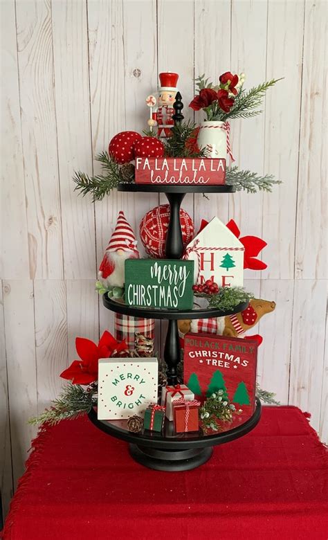 50 3 Tier Tray Christmas Decor Ideas For A Beautiful And Festive Home