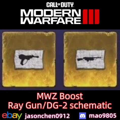 Call Of Duty MW3 Zombies Wonder Weapon Cod20 MWZ DG 2 Ray Gun Schematic