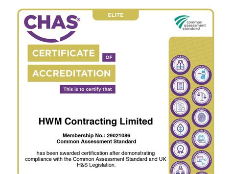 Chas Elite Accreditation Hwm Group