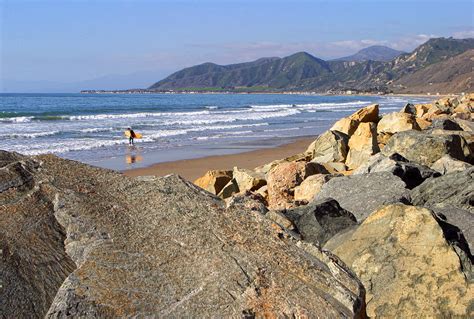 Large Rock On Southern California Beach Photograph By Linda Phelps