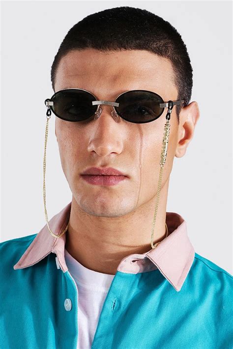 Man Official Sunglasses Chain Boohoo Uk