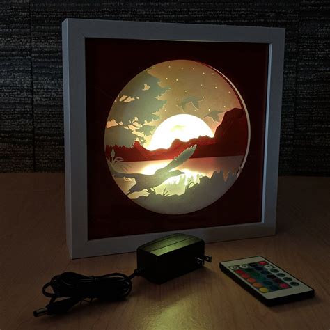 Pin Di Paper Cut Light Box Art