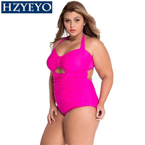 Aliexpress Buy HZYEYO Plus Size XXL 5XL Swimwear Push Up Bikini