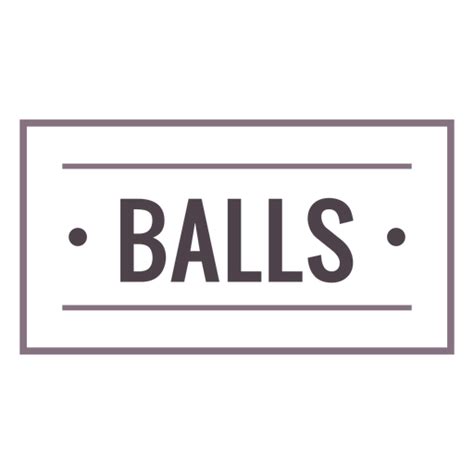 Balls Label Stroke Png And Svg Design For T Shirts