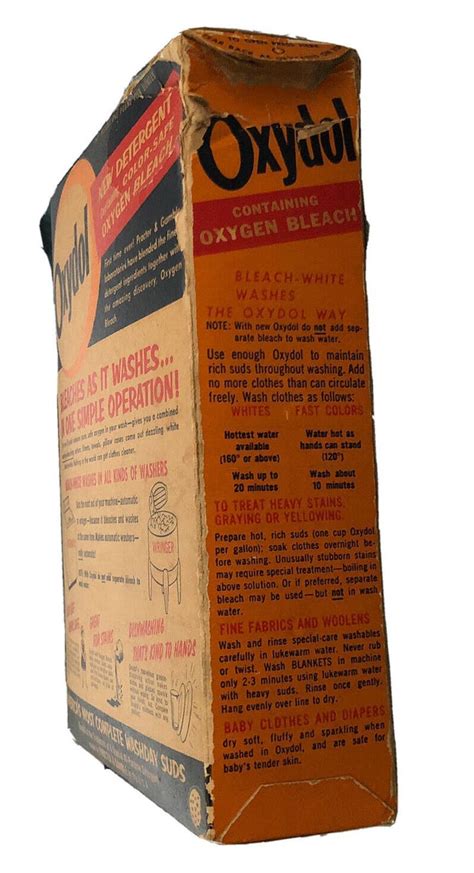 Oxydol Laundry Detergent Early 1956 First Production Unused NOS 1 Lb 4 ...