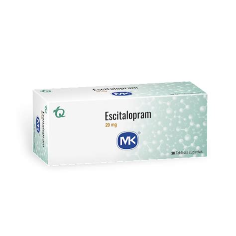 Escitalopram Mg Mk Caja X Tabletas