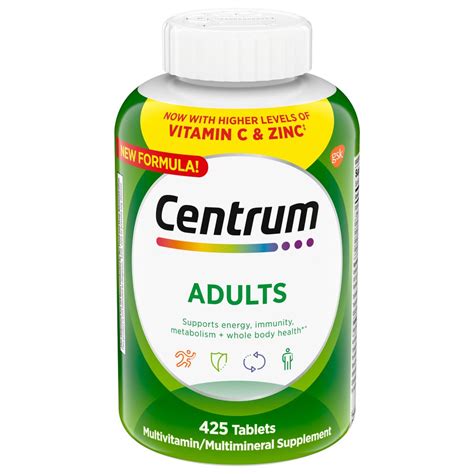 Centrum Adults Multivitamin 425 Tablets Costco