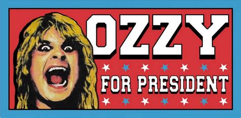 Ozzy Osbourne Launches Presidential Run Merchandise