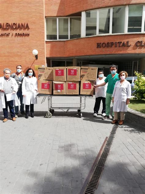 AVE dona 500 000 mascarillas quirúrgicas a hospitales de la Comunitat