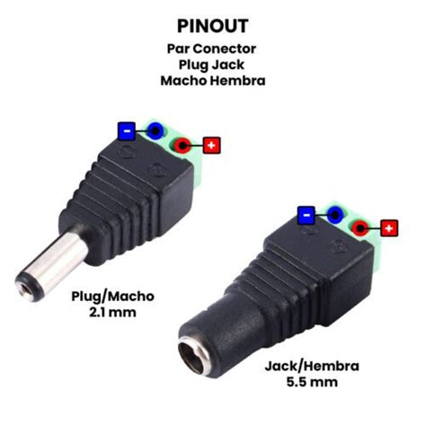 Par Conector Plug Jack Macho Hembra UNIT Electronics