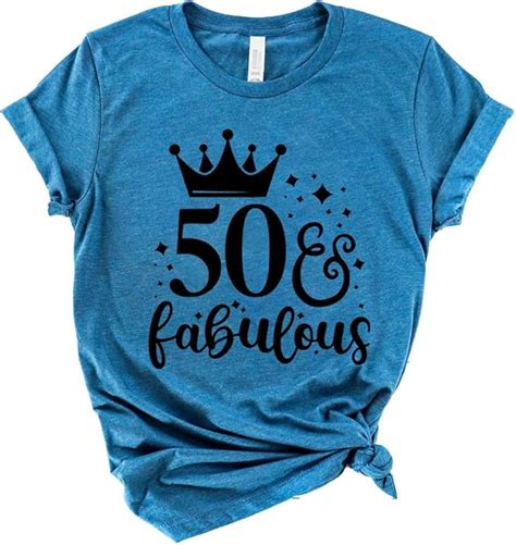 Fifty And Fabulous Shirt 50th Birthday T 50 Af T Shirt Birthday Bash