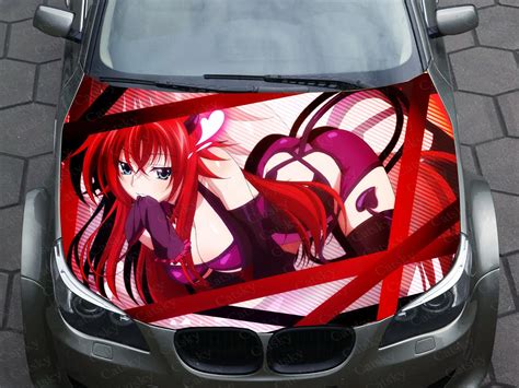 Sexy Girl Anime Vehicle Stickers Comic Hood Graphic Stickers Vinyl Stickers Custom Coating