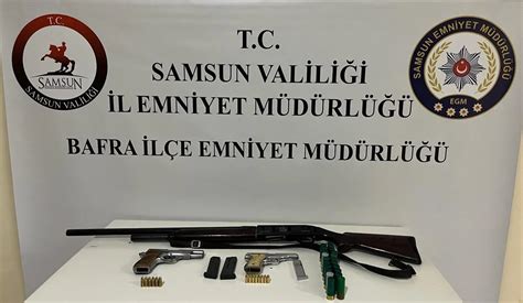 Samsun da silah kaçakçılığı operasyonu 1 gözaltı Haberler