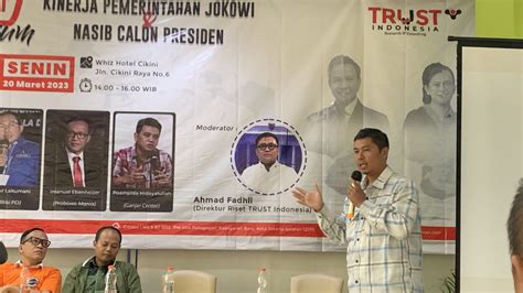 Trust Indonesia Ketidakpuasan Pemilih Anies Terhadap Kinerja Jokowi