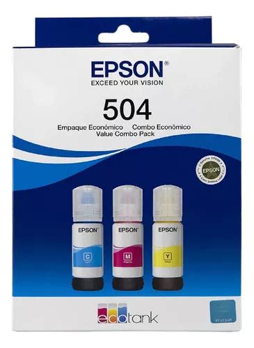 Kit Tinta Epson 504 3 Botellas L4160 L4260 L6170 L6270 Cuotas sin interés