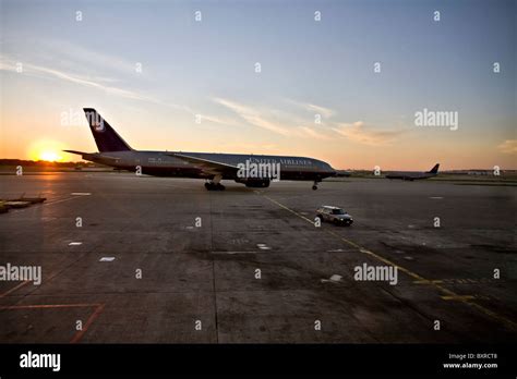 CHICAGO ILLINOIS United Airlines Jet Preparing To Take Off From