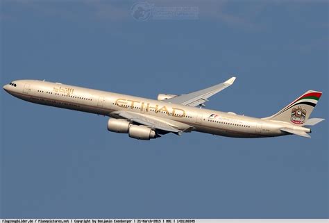 Picture Etihad Airways Airbus A340 642X A6 EHI