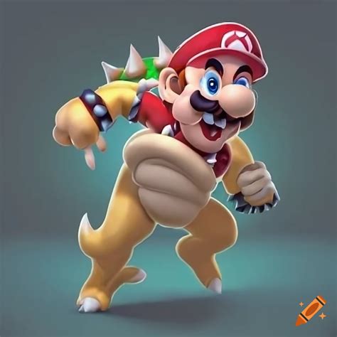 Mario Fighting Bowser