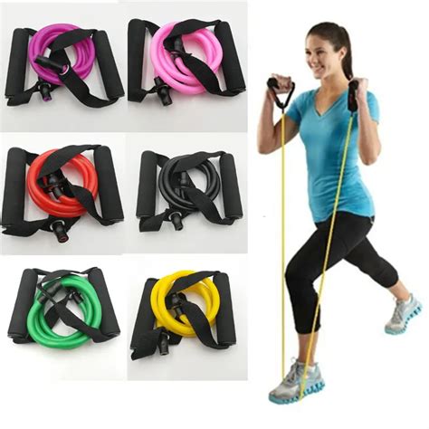 120cm Elastic Resistance Bands Yoga Pull Rope Fitness Workout Sports