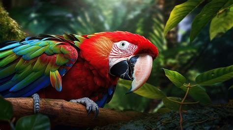 Premium Ai Image Parrot Generative Ai