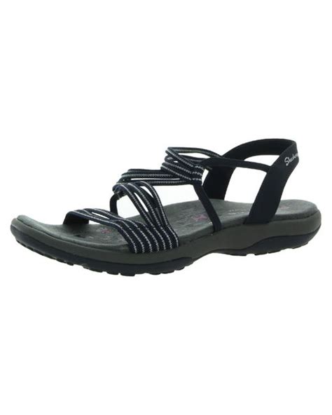 Skechers Reggae Slim Stretch Slinky Open Toe Slingback Strappy Sandals