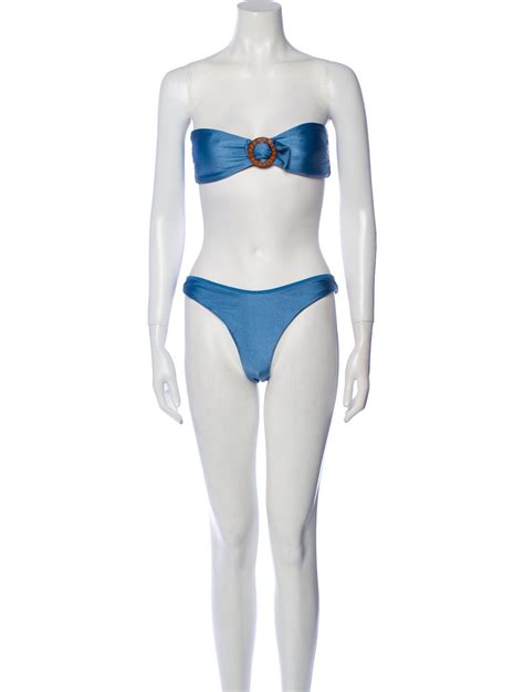 Zimmermann Bikini Blue Swimwear Clothing Wzi The Realreal