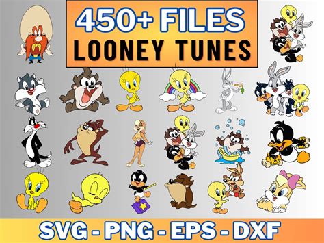 Looney Tunes SVG Looney Tunes Clipart Layered Digital Vector File