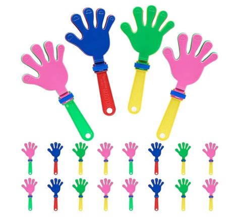 20 Packs Hand Clappers Noise Makers Party Clapper Cheer Clappers For