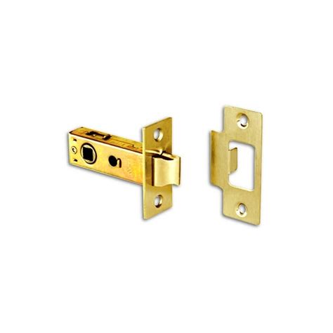 Polished Brass Mm Bolt Through Tubular Mortice Latch