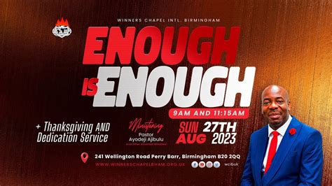 Enough Is Enough Thanksgiving Service St Service