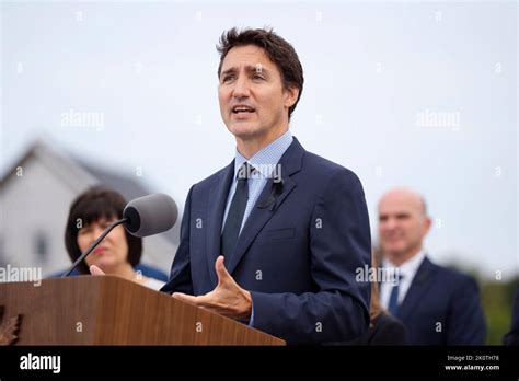 St Andrews Canada 13th Sep 2022 Prime Minister Justin Trudeau