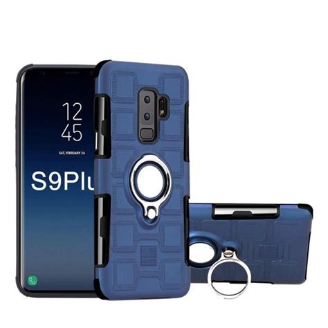 Galaxy S9 Plus Coque Hybride Robuste Antichoc Cover Et Support Bague