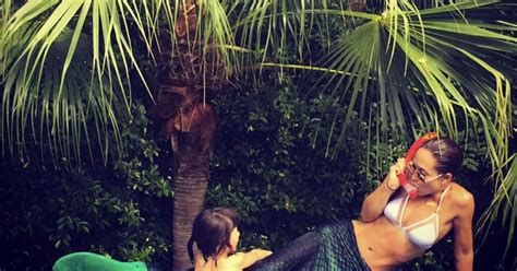 Myleene Klass Flaunts Toned Bikini Body Once Again As She Transforms Into A Mermaid On Holiday