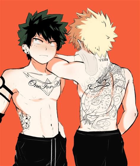 Bakugou Katsuki And Midoriya Izuku Boku No Hero Academia My Hero